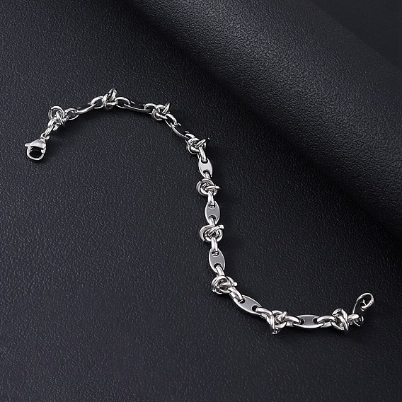 304 браслеты из нержавеющей стали с овальными звеньями для мужчин и женщин