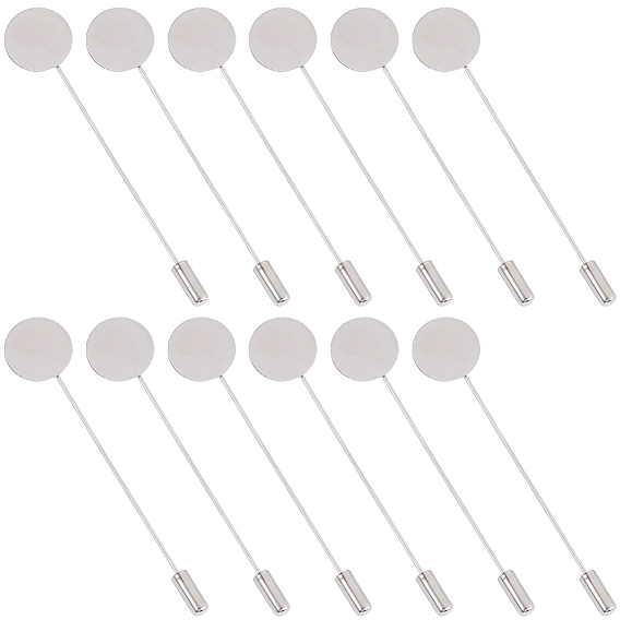 70шт. 201 фурнитура для броши из нержавеющей стали