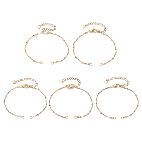 304 изготовление браслета-спутника из нержавеющей стали, с конечными чарами