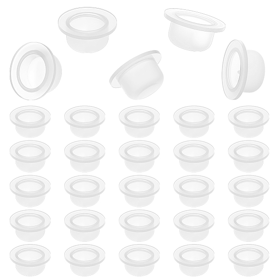 Крышки для бутылок из полиэтиленовой пластмассы с внутренней пробкой, для бутылки эфирного масла, плоско-круглые