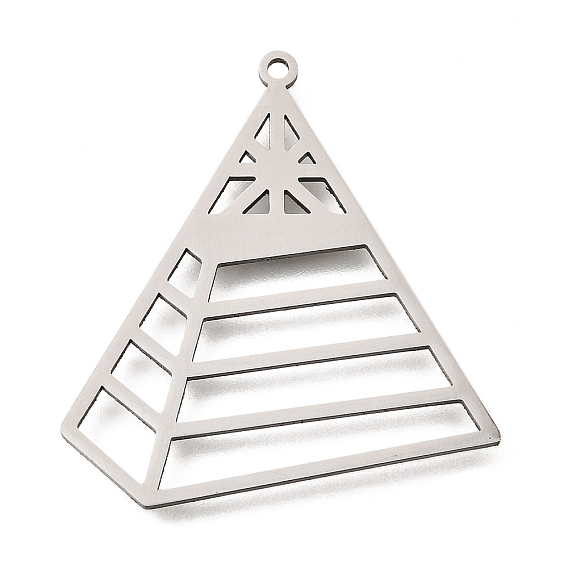 201 подвески из нержавеющей стали, лазерная резка, очарование пирамиды