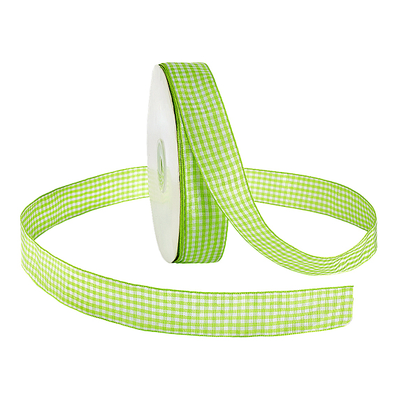 Ruban tartan en polyester, pour les invitations de mariage, bouquets, emballage cadeau