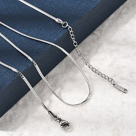 12шт. 1.5мм 304 Плоские цепочки из нержавеющей стали для мужчин и женщин, без потускнения