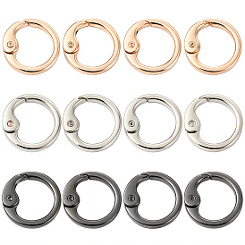 18шт 3 цвета сплава пружинные затворные кольца, кольцо