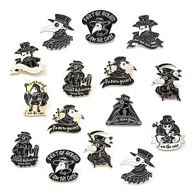 Plague Doctor Enamel Pin, Alloy Brooch for Clothes Backpack