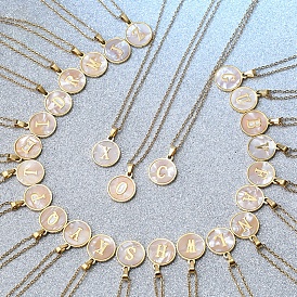 Ожерелье с подвеской из натуральной белой ракушки и цепочками-кабелями, золотые украшения из нержавеющей стали для женщин