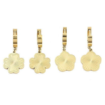 Серьги с подвесками из настоящей 18к-позолоченной 304 нержавеющей стали, серьги-кольца для женщин