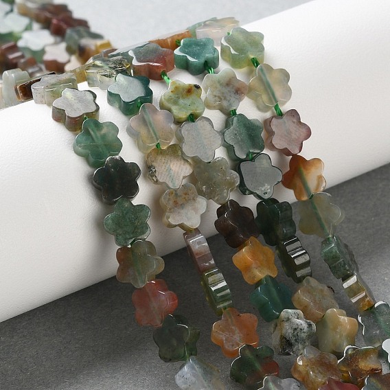 Природного индийского агата бисер нитей, цветка сливы