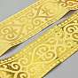 Ethnic Style Polyester Jacquard Flower Ribbon, Tyrolean Ribbon, Garment Accessories