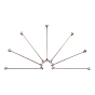 NBEADS Brass Tie Pin, with Rhinestone