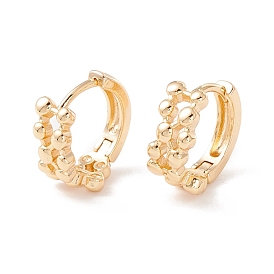 Brass Chunky Hinged Hoop Earrings for Women, Cadmium Free & Lead Free