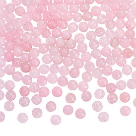 180Piezas de hebras de cuentas redondas de jade blanco natural teñido, facetados