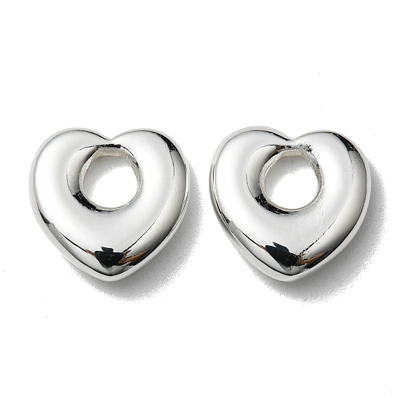 304 Stainless Steel Charms, Heart Charm