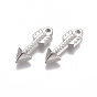 304 Stainless Steel Pendant Rhinestone Settings, For Pointed Back Rivoli Rhinestone, Arrow