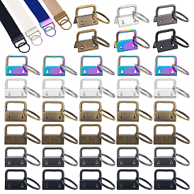 144шт 6 цвета железные концы ленты, с кольцом