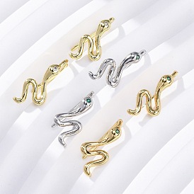 Серьги-подвески из латуни с микропаве из кубического циркония, без кадмия и без свинца, долговечный, стойки покрытие