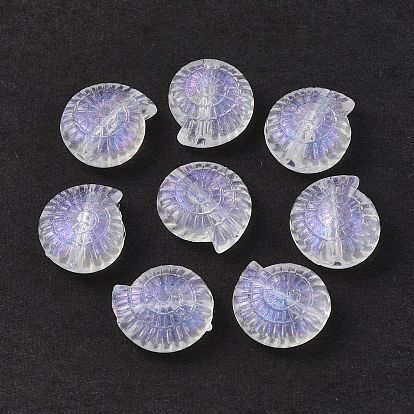 Transparent Acrylic Beads, Glitter Powder, Conch