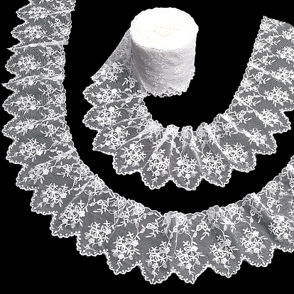 7.5 ярдов цветочный узор искусственные волокна кружево вышивка шитье отделка, аксессуары для одежды diy