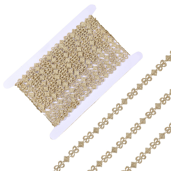 7.5ярдов полиэстеровой кружевной отделки, аксессуары для одежды, с картонной карточкой