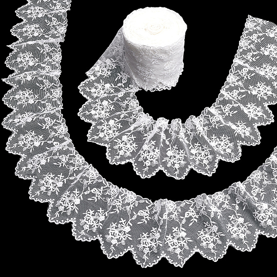 7.5 ярдов цветочный узор искусственные волокна кружево вышивка шитье отделка, аксессуары для одежды diy