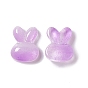 Electroplated Glass Cabochons, Rabbit