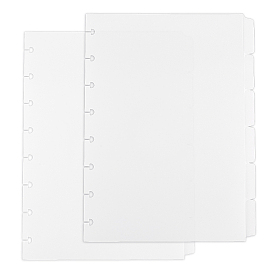 Пластиковые индексные листы-разделители для блокнотов с дисками, аксессуары для переплета, прямоугольные