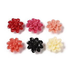 Synthetic Coral Beads, Dyed, Flower