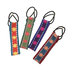 Foulard élastique pour cheveux turban au crochet à motif de fleurs, bandeau creux au crochet résistant au soleil