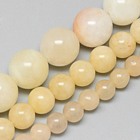 Natural Yellow Aventurine Beads Strands, Round