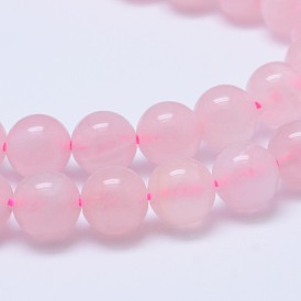 Натуральный мадагаскар розовый кварц бисер strads, класс А, круглые