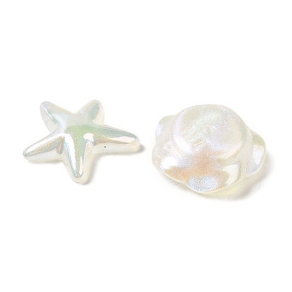 ABS Plastic Imitation Pearl Beads, Mixed Shapes