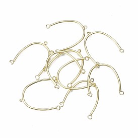 Alloy Chandelier Component Links, 3 Loop Connectors, Cadmium Free & Nickel Free & Lead Free