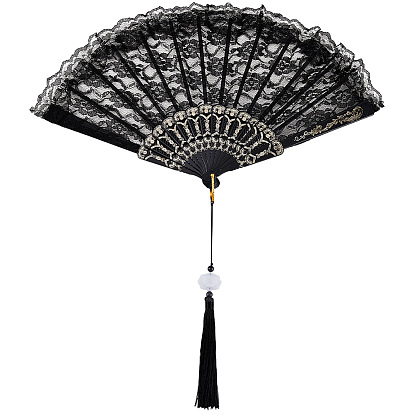 Складные веера из пластика и ткани, для вечеринки свадебное танцевальное украшение