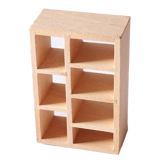 Étagères miniatures en bois, accessoires de maison de poupée micro paysage, faire semblant de décorations d'accessoires