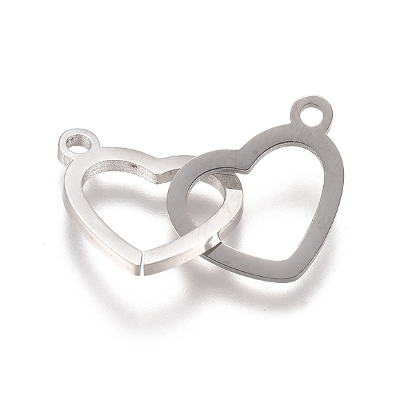 Звенья из нержавеющей стали с ионным покрытием (ip), Двойное сердце