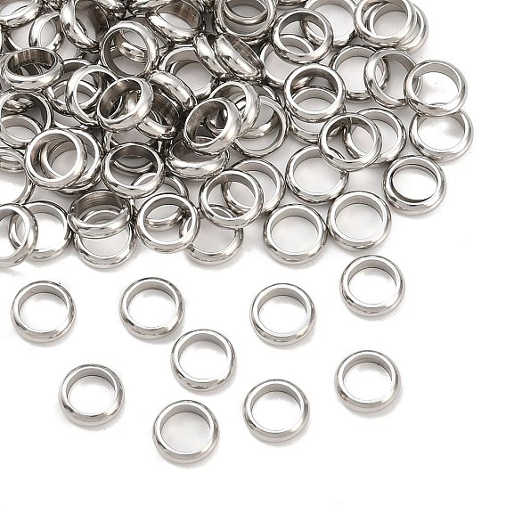 Кольцо 304 из нержавеющей стали разделительные бусины, металлические находки для поставок ювелирных изделий