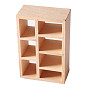 Étagères miniatures en bois, accessoires de maison de poupée micro paysage, faire semblant de décorations d'accessoires