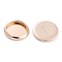 304 Stainless Steel Cabochon Settings, Plain Edge Bezel Cups, Flat Round