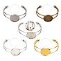 DIY Bangle Making Kits, with Brass Cuff Bangle Making and Transparent Glass Cabochons