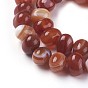 Dyed Natural Banded Agate Beads Strands, Oval