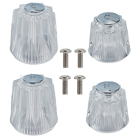 4 шт. 4 стили акриловый смеситель маховик, переключатель раковины