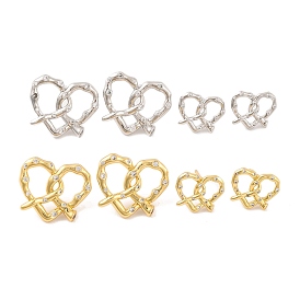 Латунные серьги-гвоздики для женщин, без свинца и без кадмия, сердце