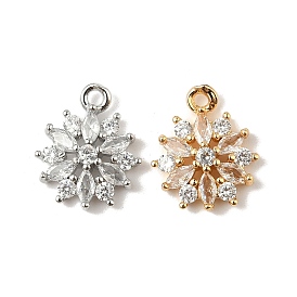 Латунные микро проложить кубического циркония подвески, 