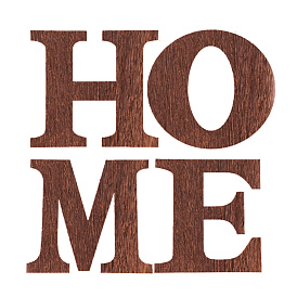 Large Natural Wood Letters for Christmas, Wall Home Party Decorations, with Double Sided Adhesive Tapes, Word Home