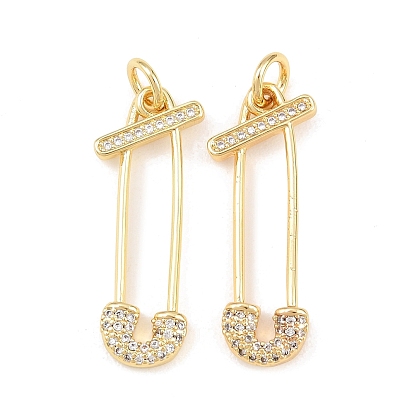 Латунные микро проложить кубического циркония подвески, прелести скрепки, долговечный, стойки покрытие, без свинца и без кадмия, с целью перехода в кольце