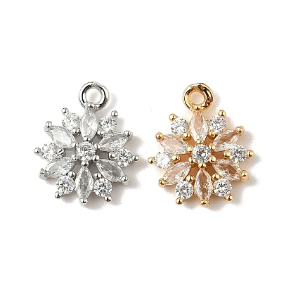 Латунные микро проложить кубического циркония подвески, 