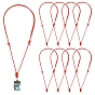 30Pcs Waxed Polyester Cord Necklaces Making, with 304 Stainless Steel Jump Rings