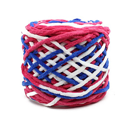 Fil de fibre acrylique doux au crochet, fil à tricoter épais pour écharpe, sac, fabrication de coussins
