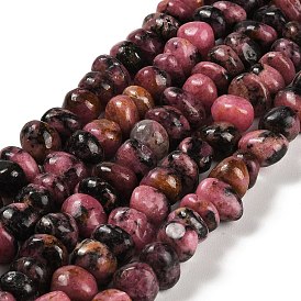 Natural Rhodonite Beads Strands, Nuggets, Tumbled Stone