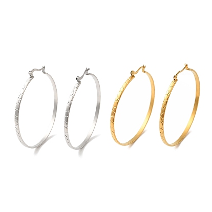 Ионное покрытие (ip) 304 серьги-кольца из нержавеющей стали для женщин, кольцо